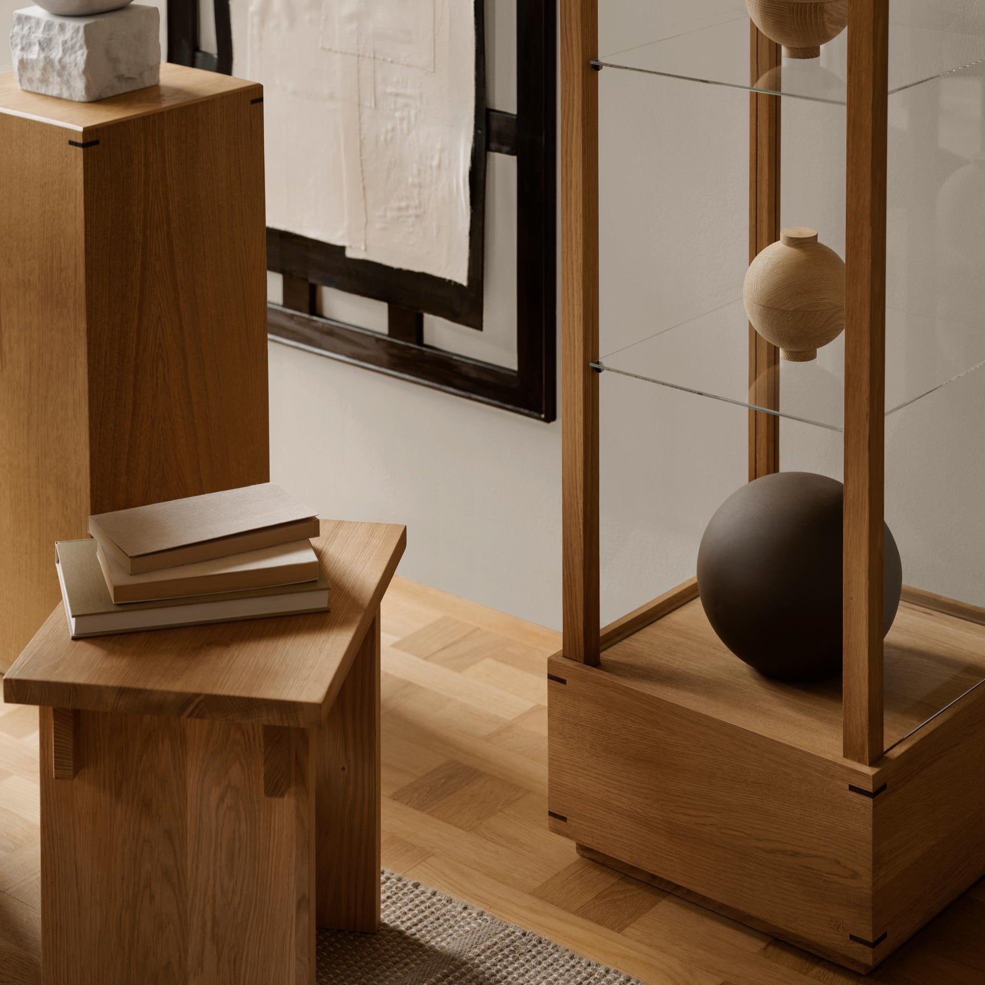 Cabinet japonais M en chêne huilé