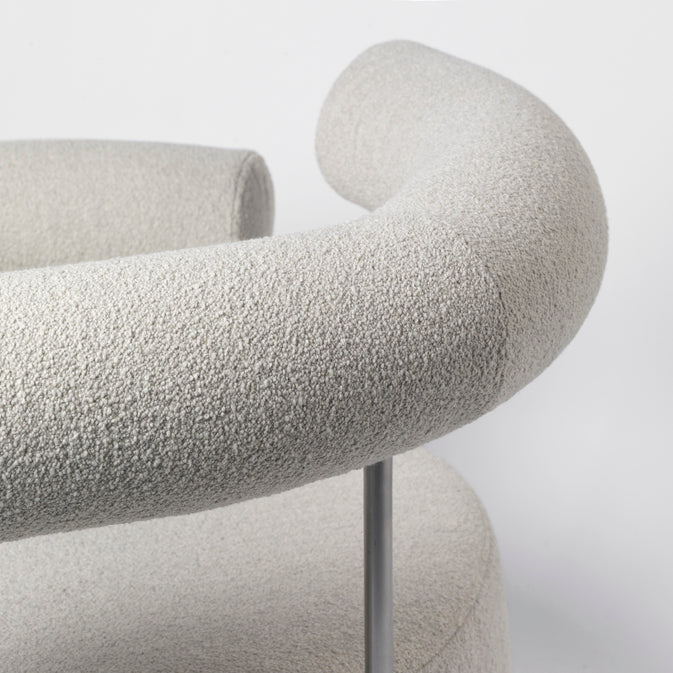Fauteuil lounge Solitude gauche beige