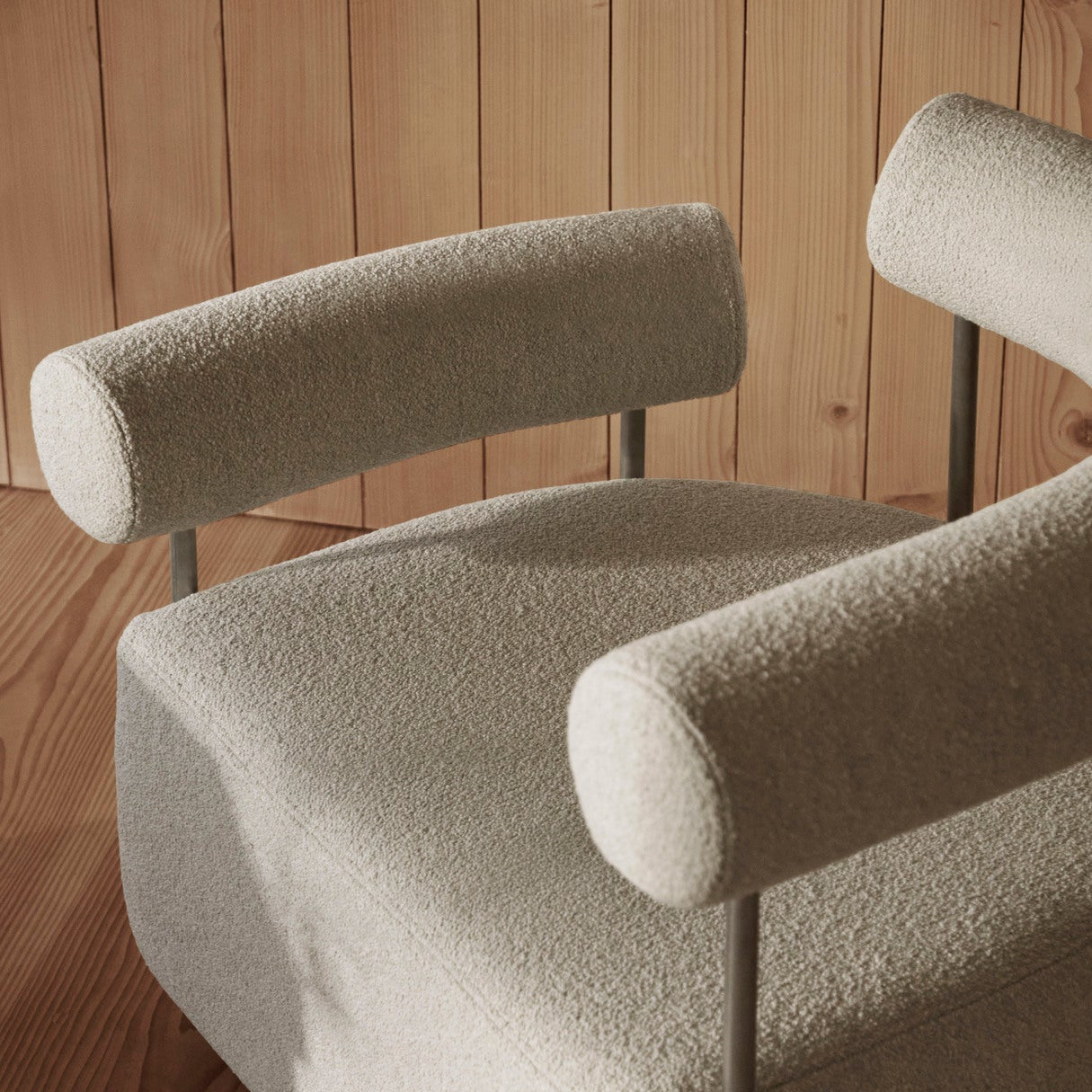 Fauteuil lounge Solitude gauche beige