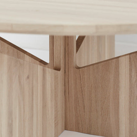 Table basse Simple XL en chêne clair laqué